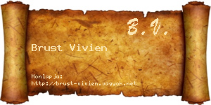 Brust Vivien névjegykártya